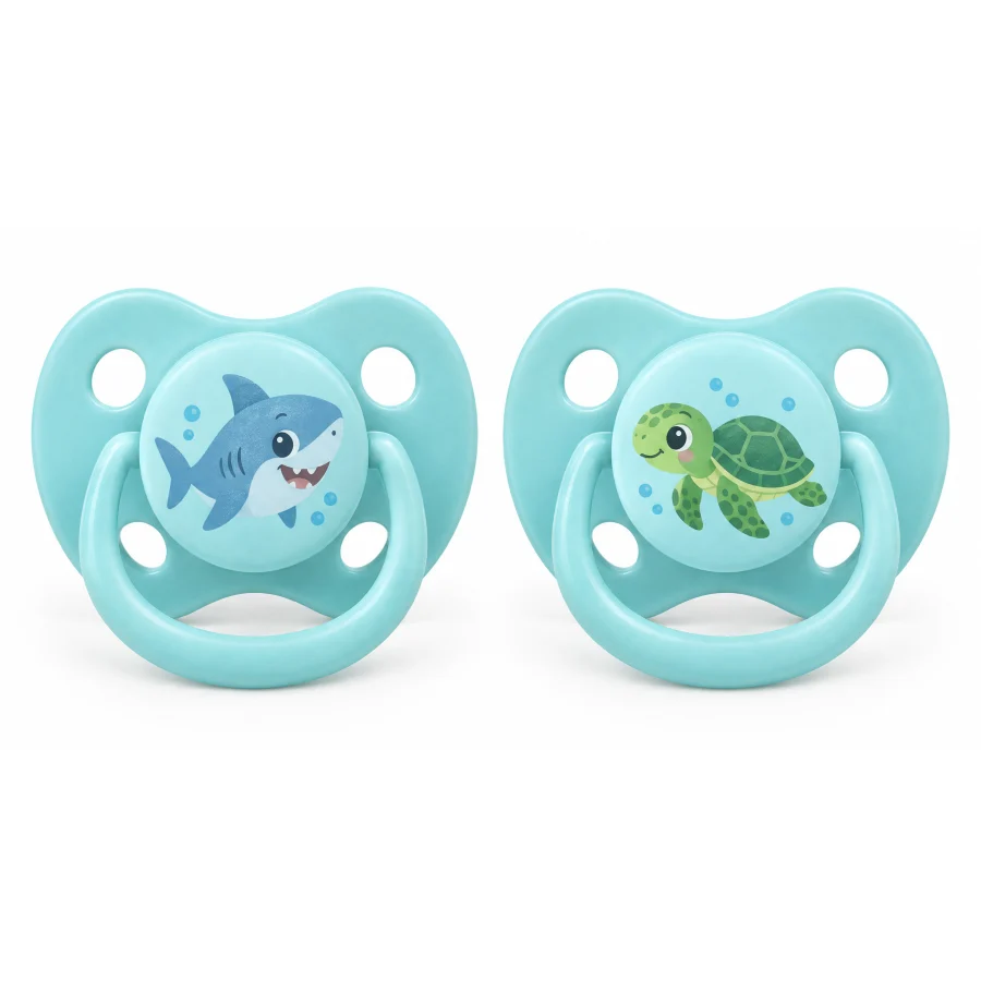 KI-Symbolbild, nicht das Originalprodukt: MAM Original Hai & Schildkröte