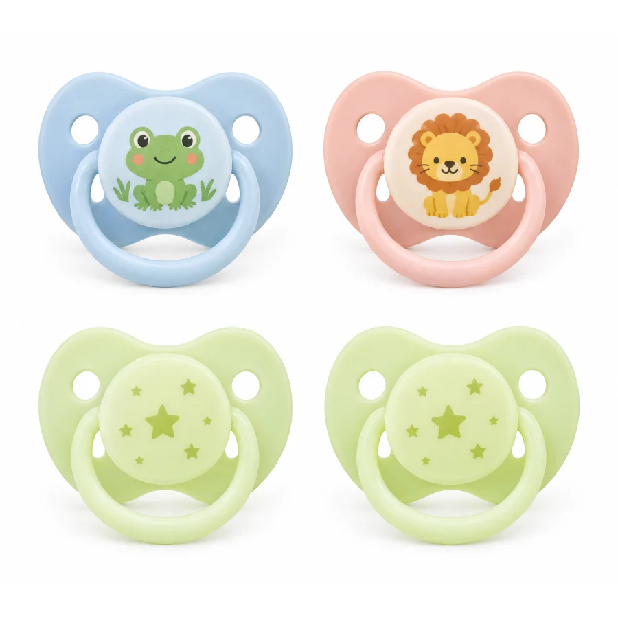 KI-Symbolbild, nicht das Originalprodukt: NUK Space Day & Night (4er-Set)